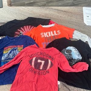 Boys size 4 long sleeve t shirts
